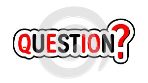 Question Mark Bubble, Inquiry and Curiosity, vector design Generative AI