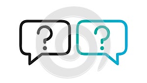 Question Mark Bubbles Multiple Queries Dialogue Uncertainty, vector design Generative AI