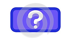 Question Mark Button Icon, Help, Inquiry, and Support Symbol, vector design Generative AI
