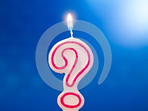 Question mark candle