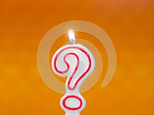 Question mark candle