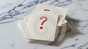 the question mark card.AI generated image