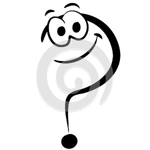 Question Mark Cartoon Face