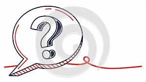Question mark cloud vector. Inquiry and help icon for FAQs and support design. vector design Generative AI