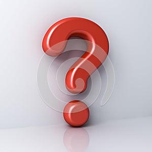 Question mark concept on white background