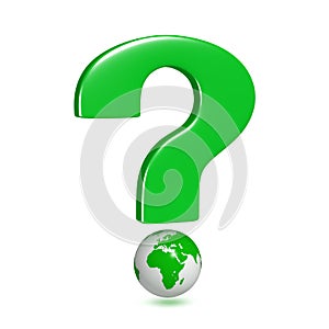 Question mark earth