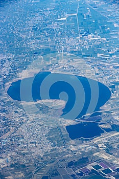 Question mark in the earth