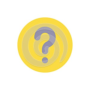 Question mark flat color ui icon