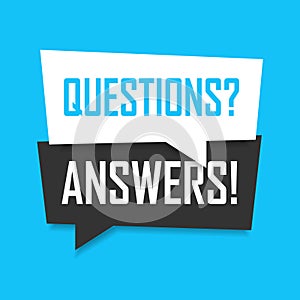 Question mark icon in flat style. Faq vector illustration on isolated background. Ask help sign business concept