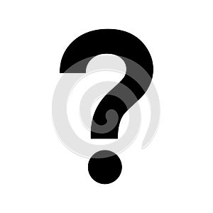 Question mark icon flat vector illustration design