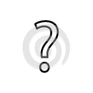 Question mark icon flat vector template design trendy