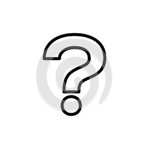 Question mark icon flat vector template design trendy