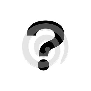 Question mark icon flat vector template design trendy