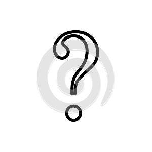 Question mark icon flat vector template design trendy