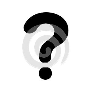 Question mark Icon isolated flat design vector illustration