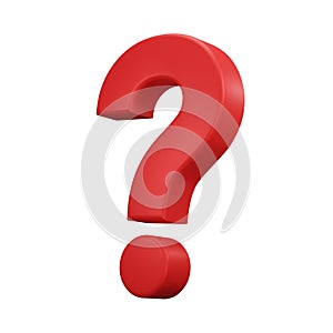 Question mark icon sign or ask FAQ and QA answer solution information on white background
