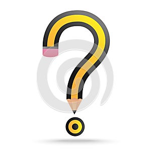 Question mark pencil