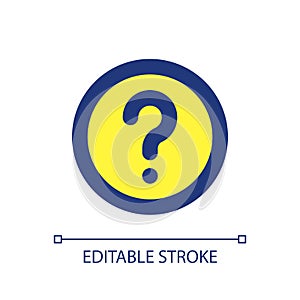 Question mark pixel perfect RGB color ui icon