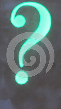 Question mark sign, symbol for seeking an answer