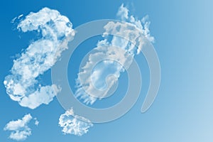 Question mark in the sky