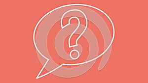 Question Mark in Speech Bubble Inquiry and Communication Concept, vector design Generative AI