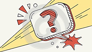 Question Mark Speech Bubble Problem Solving, vector design Generative AI