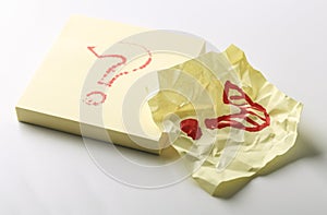 Question Mark Sticky Note