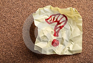 Question Mark Sticky Note