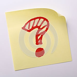 Question Mark Sticky Note