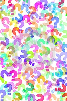 Question marks background photo