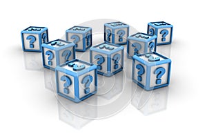 Question Marks Cubes
