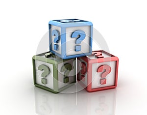 Question Marks Cubes