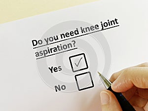 Question about orthopedic disease