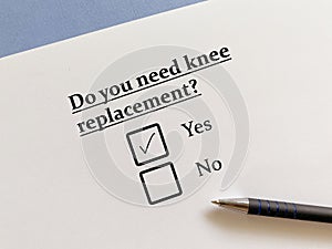 Question about orthopedic disease