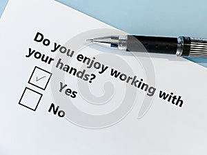 Question about profession