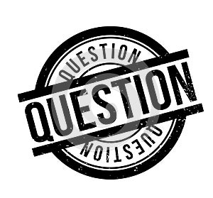 Question rubber stamp