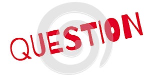 Question rubber stamp