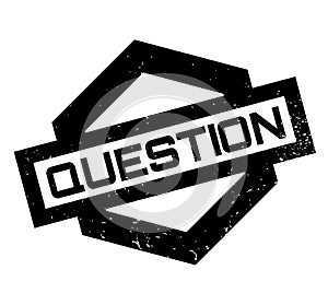 Question rubber stamp