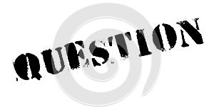 Question rubber stamp