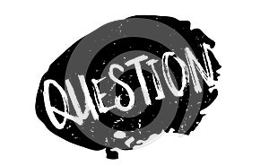 Question rubber stamp