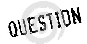 Question rubber stamp