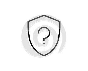 Question sign line icon