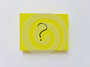 Question. Simple yellow note