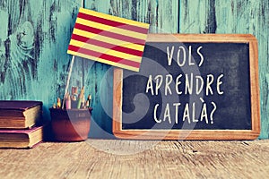 Question vols aprendre catala?, do you want to learn Catalan? photo