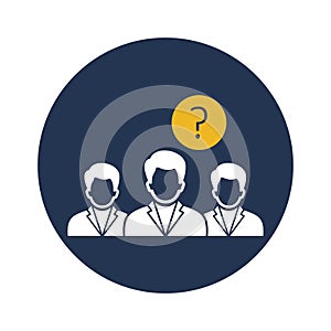 Questioner Vector Icon which can easily modify or edit photo