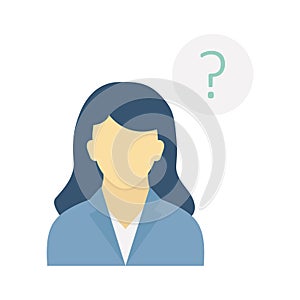 Questioner Vector Icon which can easily modify or edit photo