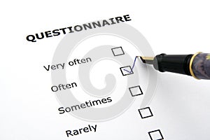 Questionnaire photo