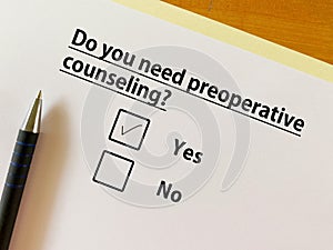 Questionnaire about bowel issues