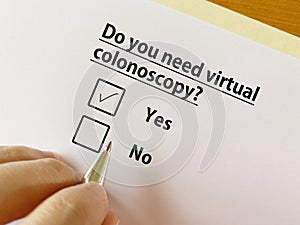 Questionnaire about bowel issues