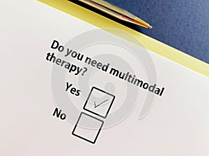Questionnaire about counseling and therapy
